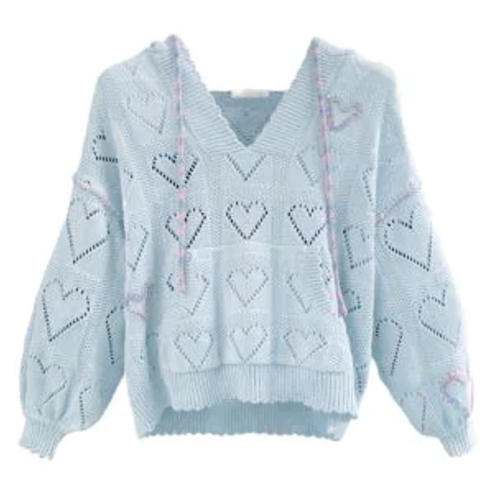 LoveShackFancy Meara V-Neck Sweater